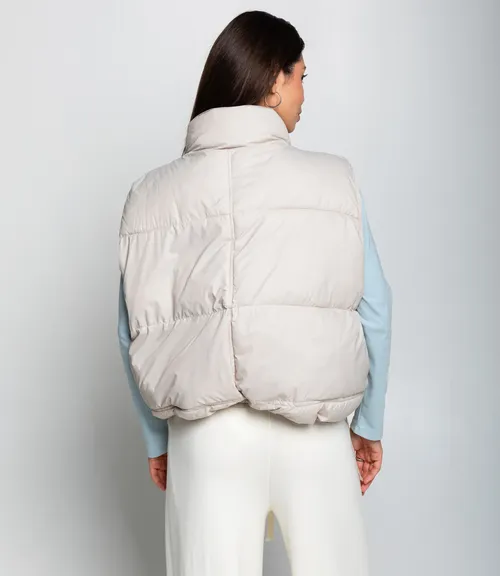 Жилет #КТ119 (2), бежево-серый