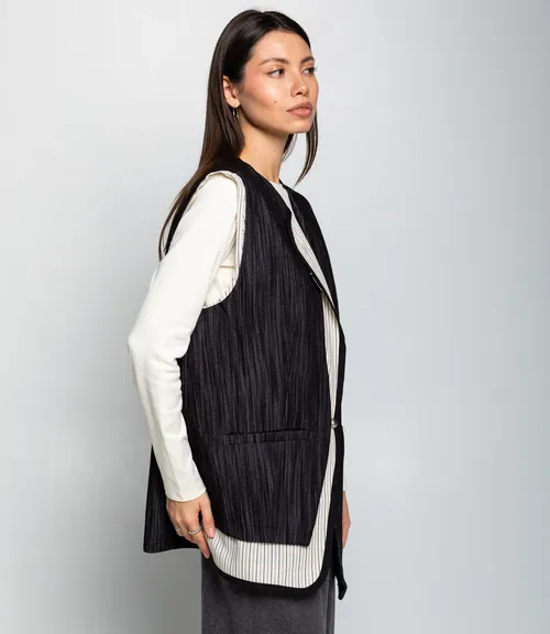 Жилет #КТ8083 (2), чёрный