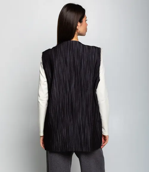 Жилет #КТ8083 (2), чёрный