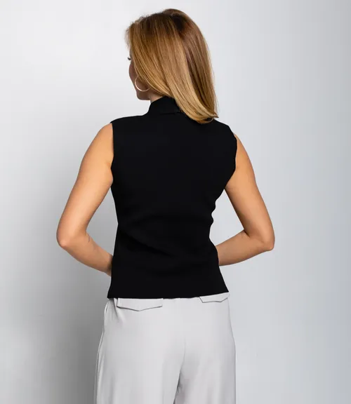 Жилет #КТ8833 (1), чёрный