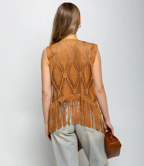 Жилет #КТ88510, коричневый