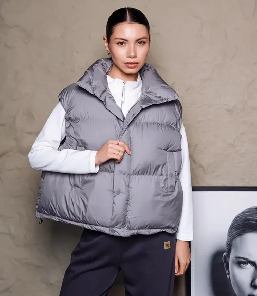 Жилет #КТ6997, серый