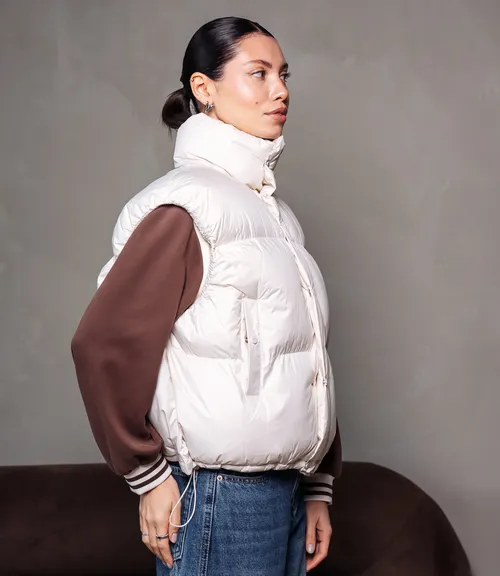 Жилет #КТ6997, светло-бежевый