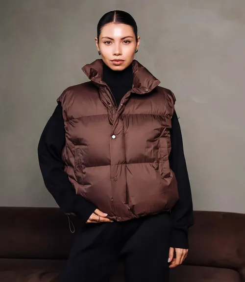 Жилет #КТ6997, шоколадный