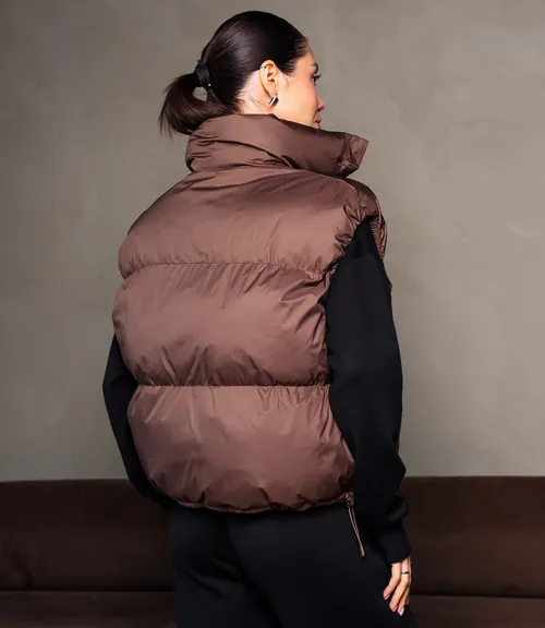 Жилет #КТ6997, шоколадный