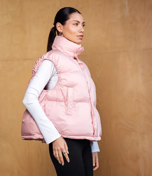 Жилет #КТ6997, пудровый