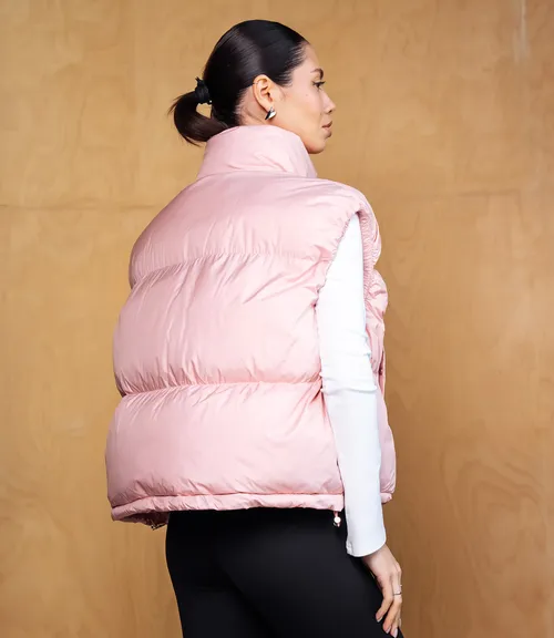 Жилет #КТ6997, пудровый