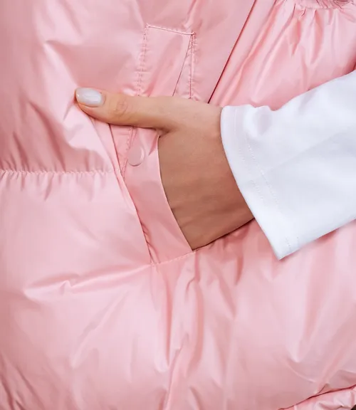 Жилет #КТ6997, пудровый