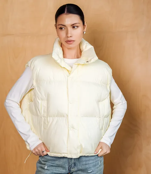 Жилет #КТ6997, светло-жёлтый