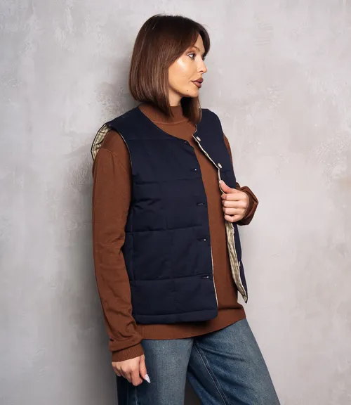 Жилет #КТ8358, тёмно-синий