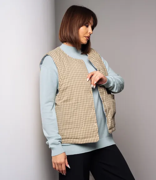 Жилет #КТ8358, голубой