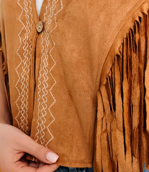 Жилет #КТ88399, коричневый