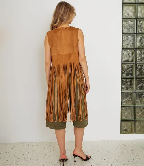 Жилет #КТ88090, коричневый