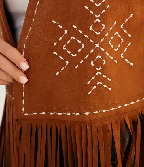 Жилет #КТ88823, коричневый