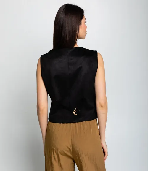 Жилет #КТ9836, чёрный