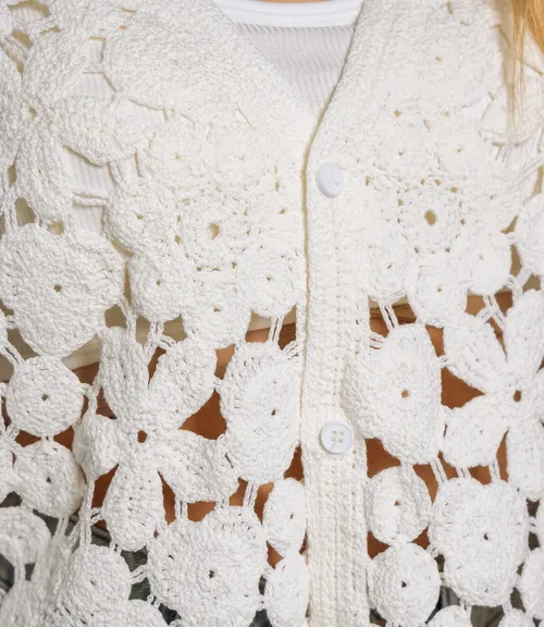 Жилет #КТ2512 (2), молочный