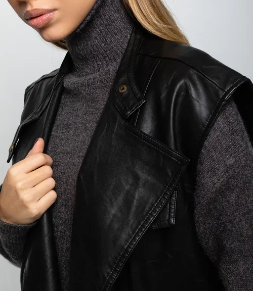 Жилет #КТ6366, чёрный