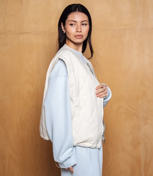 Жилет #КТ750, светло-бежевый