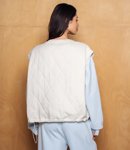 Жилет #КТ750, светло-бежевый