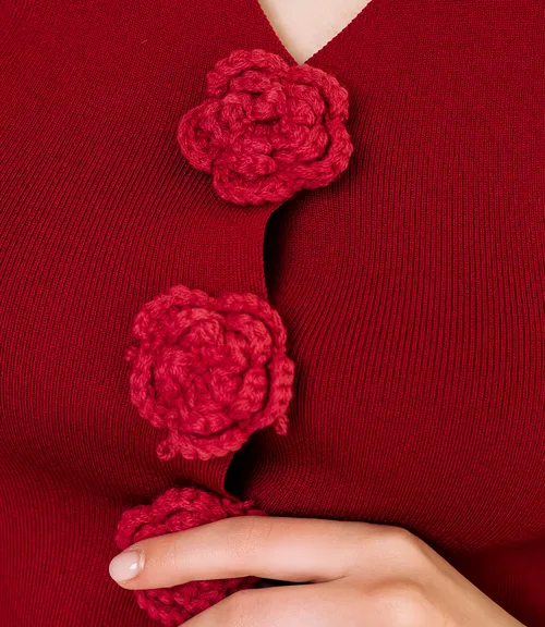 Жилет #КТ31030, бордовый