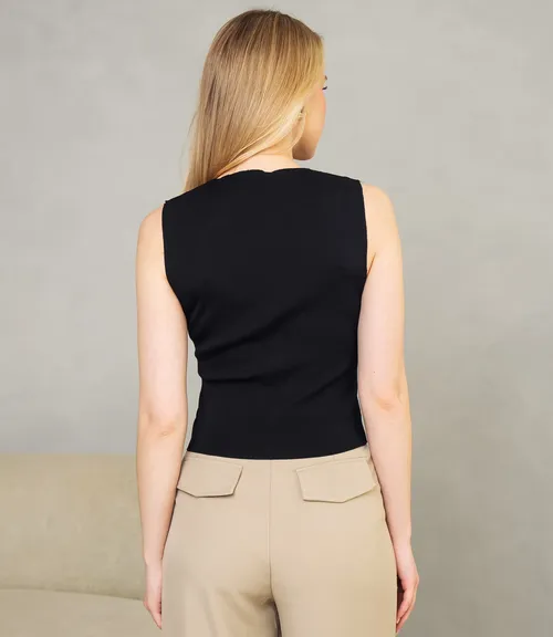 Жилет #КТ31030, чёрный