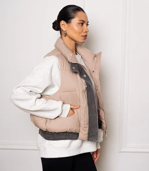 Жилет #КТ613 (2), бежевый