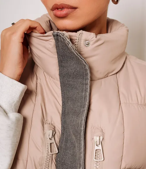 Жилет #КТ613 (2), бежевый