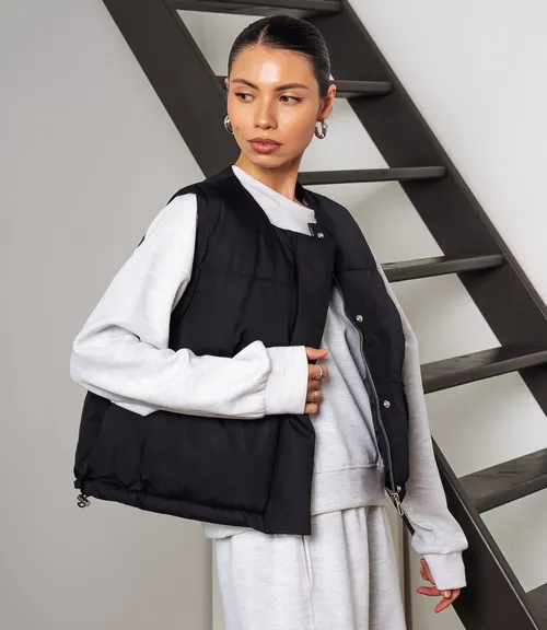 Жилет #КТ8813 (8), чёрный