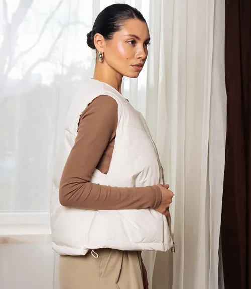 Жилет #КТ8813 (8), молочный