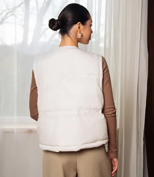 Жилет #КТ8813 (8), молочный