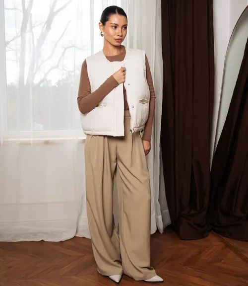 Жилет #КТ8813 (8), молочный