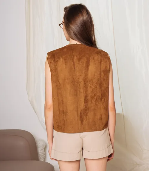 Жилет #КТ902 (12), коричневый