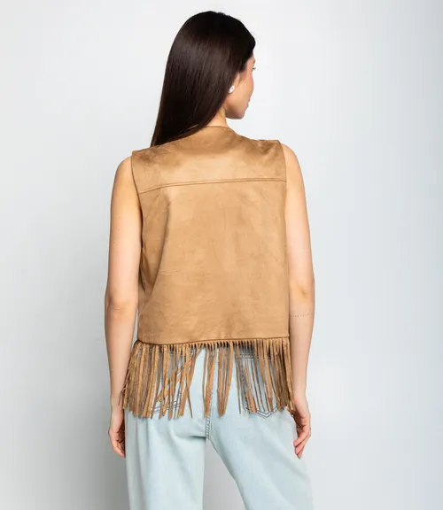 Жилет #КТ9833, бежевый