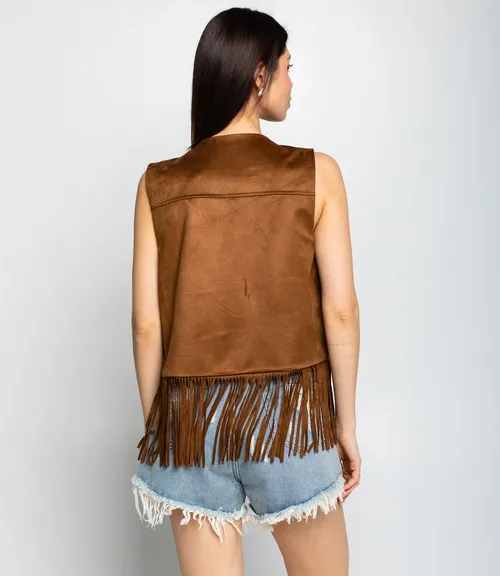 Жилет #КТ9833, коричневый