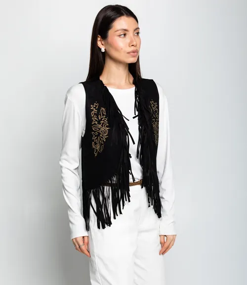 Жилет #КТ9833, чёрный