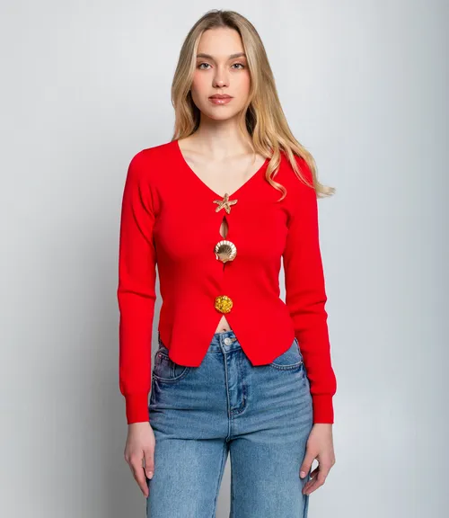 Кардиган #КТ308 (4), красный