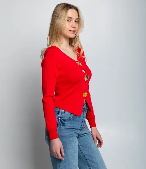 Кардиган #КТ308 (4), красный