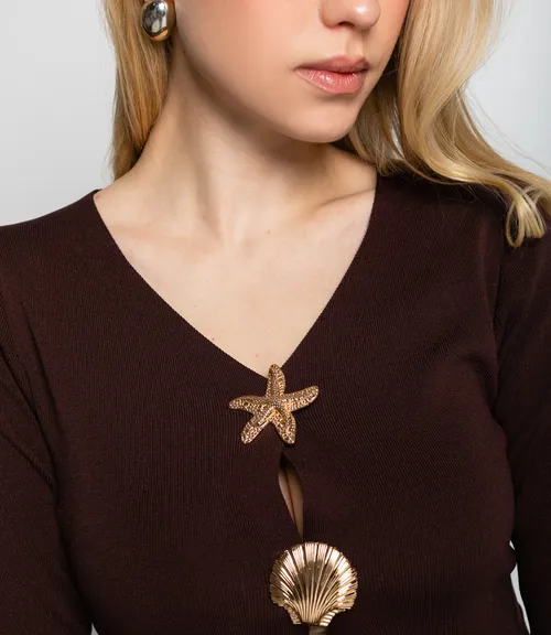 Кардиган #КТ308 (4), шоколадный