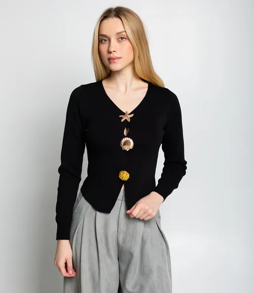 Кардиган #КТ308 (4), чёрный