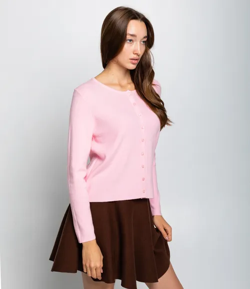Кардиган #КТ9035 (3), розовый