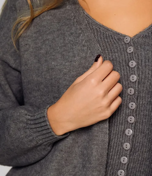 Кардиган+топ #КТ0725, серый