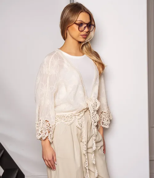 Кардиган #КТ38 (3), светло-бежевый