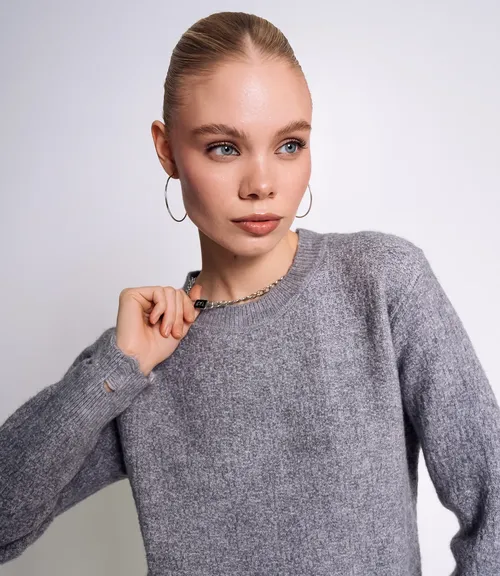 Джемпер #КТ538, серый