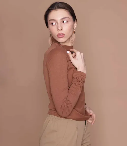 Кофта #968*, коричневый - фото 3