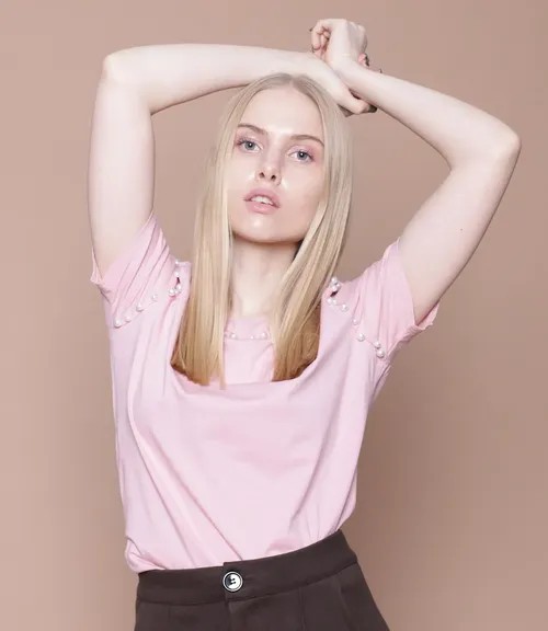 Футболка #101*, розовый - фото 1