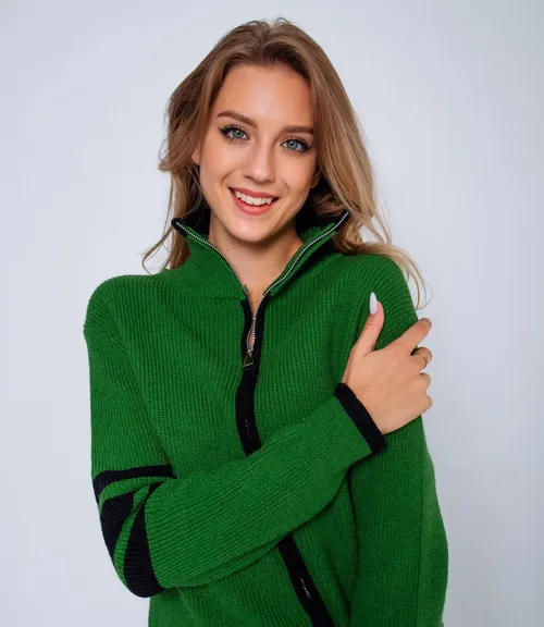 Кардиган #КТ6166, зелёный