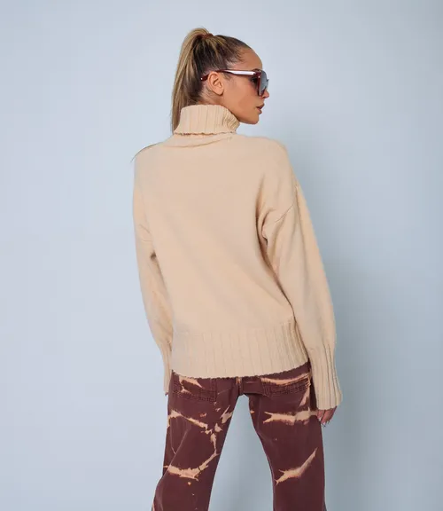 Свитер #КТ202210, бежевый