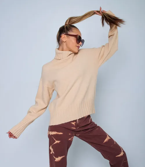 Свитер #КТ202210, бежевый