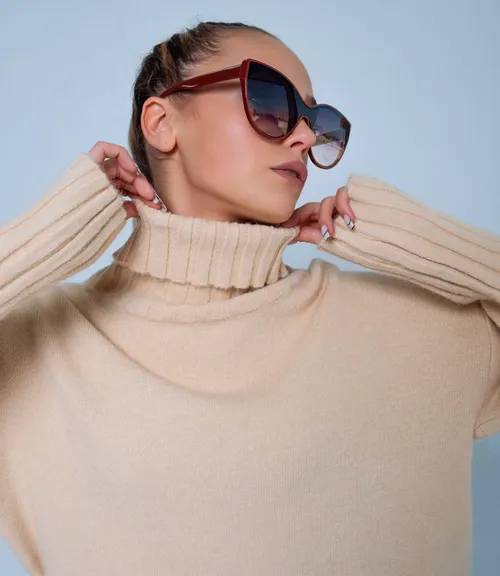 Свитер #КТ202210, бежевый