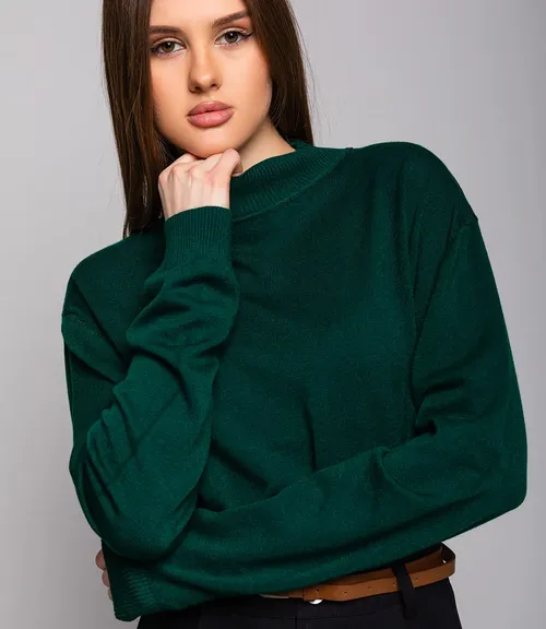 Водолазка #ОКТ07, тёмно-зелёный
